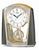 Atlanta Stiluhr 7772/9 Tischuhr Graumetallic-Gold • Slow-Motion-Pendel • Quartzwerk