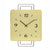AMS W9691 Wanduhr Messing • Quarzwerk • Metall-Design