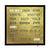 Wall clock with LED word display, gold-colored dial with word time