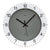 Wall clock with anthracite dial, Arabic numerals, and hands