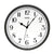 AMS radio-controlled wall clock with dark frame, white dial, and black hands