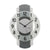 AMS wall clock with anthracite dial and wood case