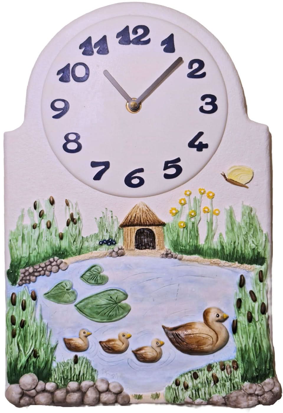 Terrastudio Ceramic Wall Clock • Handmade • Detailed Design