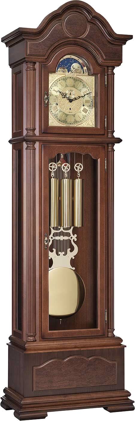 Hermle Grandfather Clock Wood • Mechanical 8-day movement • Moon phase display