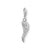 Charm Pendant Angel Wing with Stones - 925 Sterling Silver