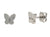 Titanium Stud Earrings, Butterfly - Boccia Jewelry Model: 05091-01