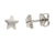 Titanium Stud Earrings, Star - Boccia Jewelry Model: 05093-01