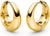Titanium hoops, gold-plated - Boccia Jewelry Model: 05096-02