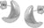 Titanium stud earrings, moon-shaped - Boccia Jewelry Model: 05101-01