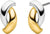 Titanium stud earrings, bicolor, abstract shape - Boccia Jewelry Model: 05103-02
