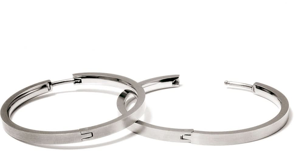 Earrings satinized, brushed - Boccia Jewelry Model: 0516-01