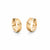 Titanium Creole Earrings with 6 Brilliant-Cut Diamonds - Boccia Jewelry Model: 0539-19