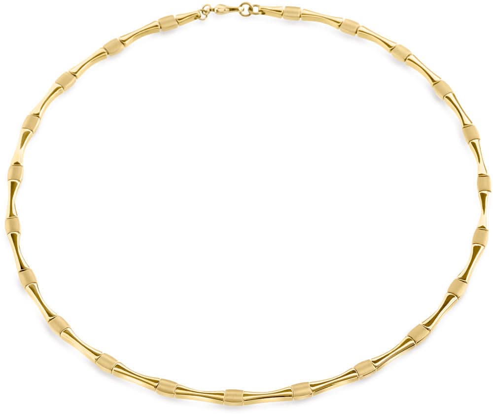 Collar necklace made of pure titanium, gold-plated - Boccia Jewelry Model: 08045-03