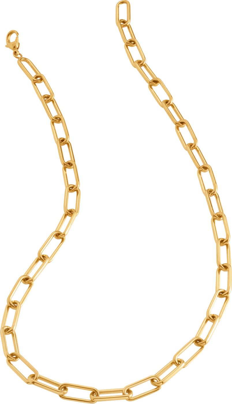 Titanium Necklace Gold Plated - Boccia Jewelry Model: 08059-02