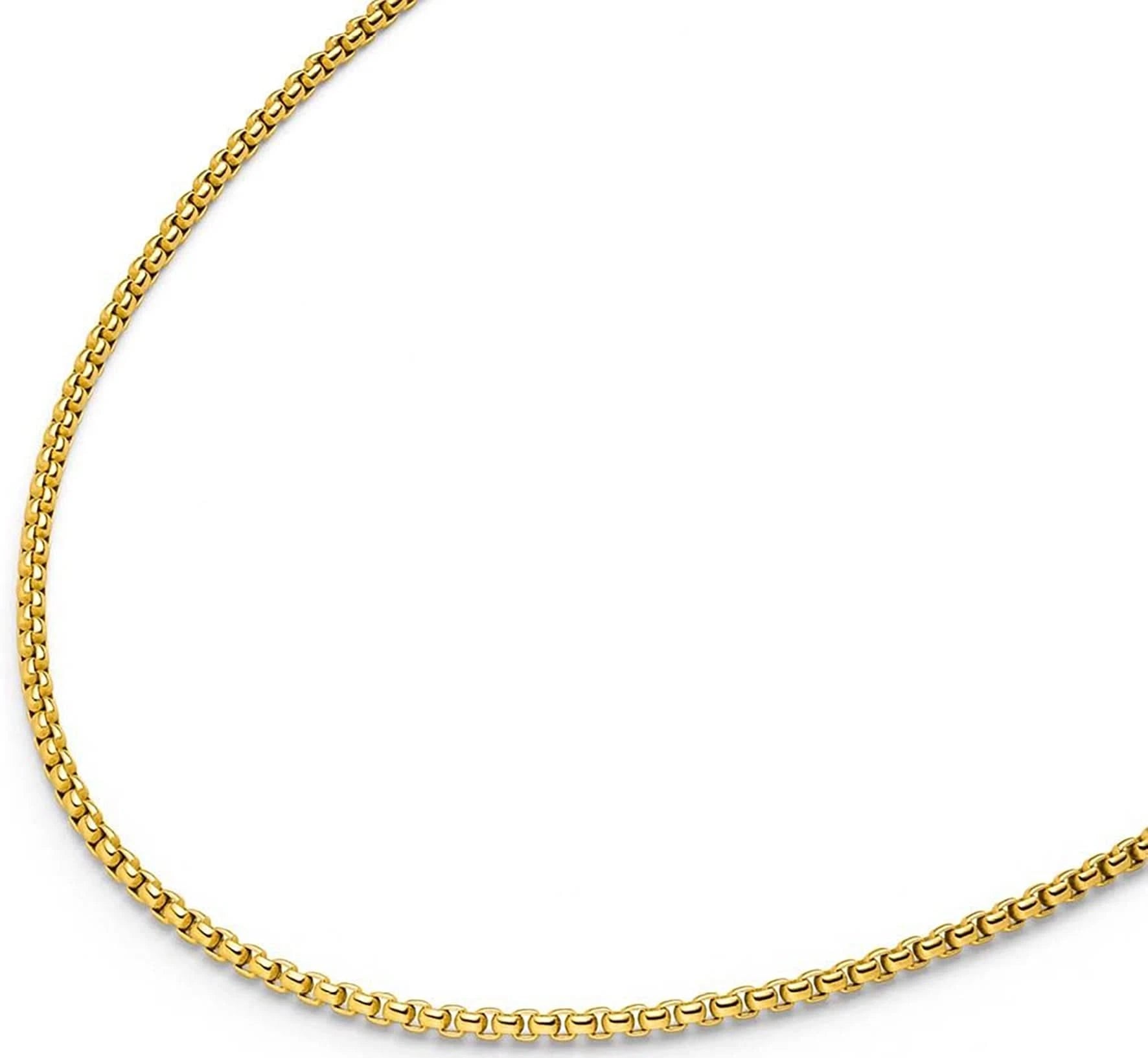 Necklace Titanium Venetian Chain Gold-Plated Boccia Model 08084-0242