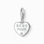 Charm Pendant Heart with "Best Mom" lettering - 925 Sterling Silver Thomas Sabo Model: 0821-001-12