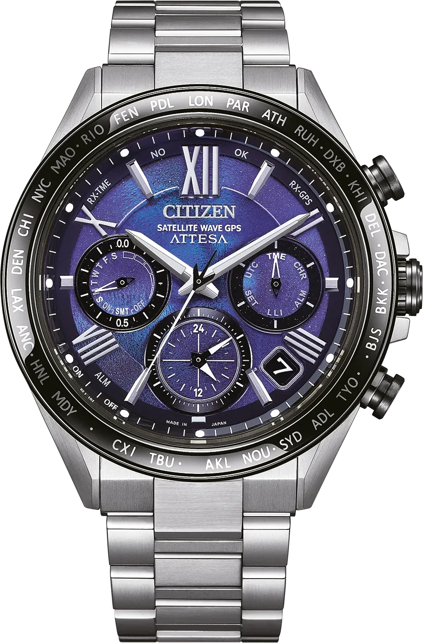 Citizen Attesa CC4075-50L Men's Watch • Satellite Wave GPS • Super Titanium