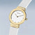 Bering Classic 10129-934 Damenuhr Goldfarben • Saphirglas • Weißes Silikonarmband, Bild 2