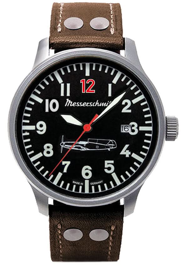 Messerschmitt ME 109 ME109-42R12L Men's Watch • Historic Pilot Design • Made in Germany