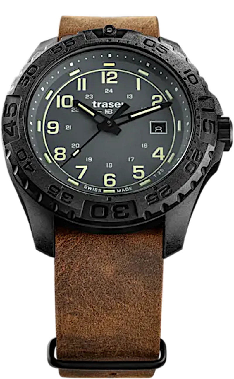 Traser P96 Outdoor Pioneer 109036 Men's Watch • Trigalight H3 • Sapphire Crystal