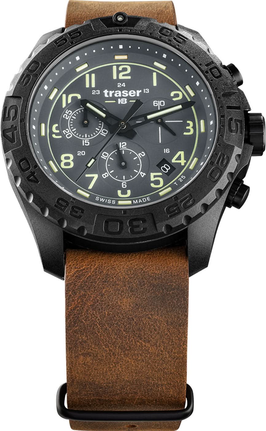 Traser P96 Outdoor Pioneer 109045 Men's Watch • H3-Tritium • Swiss Made