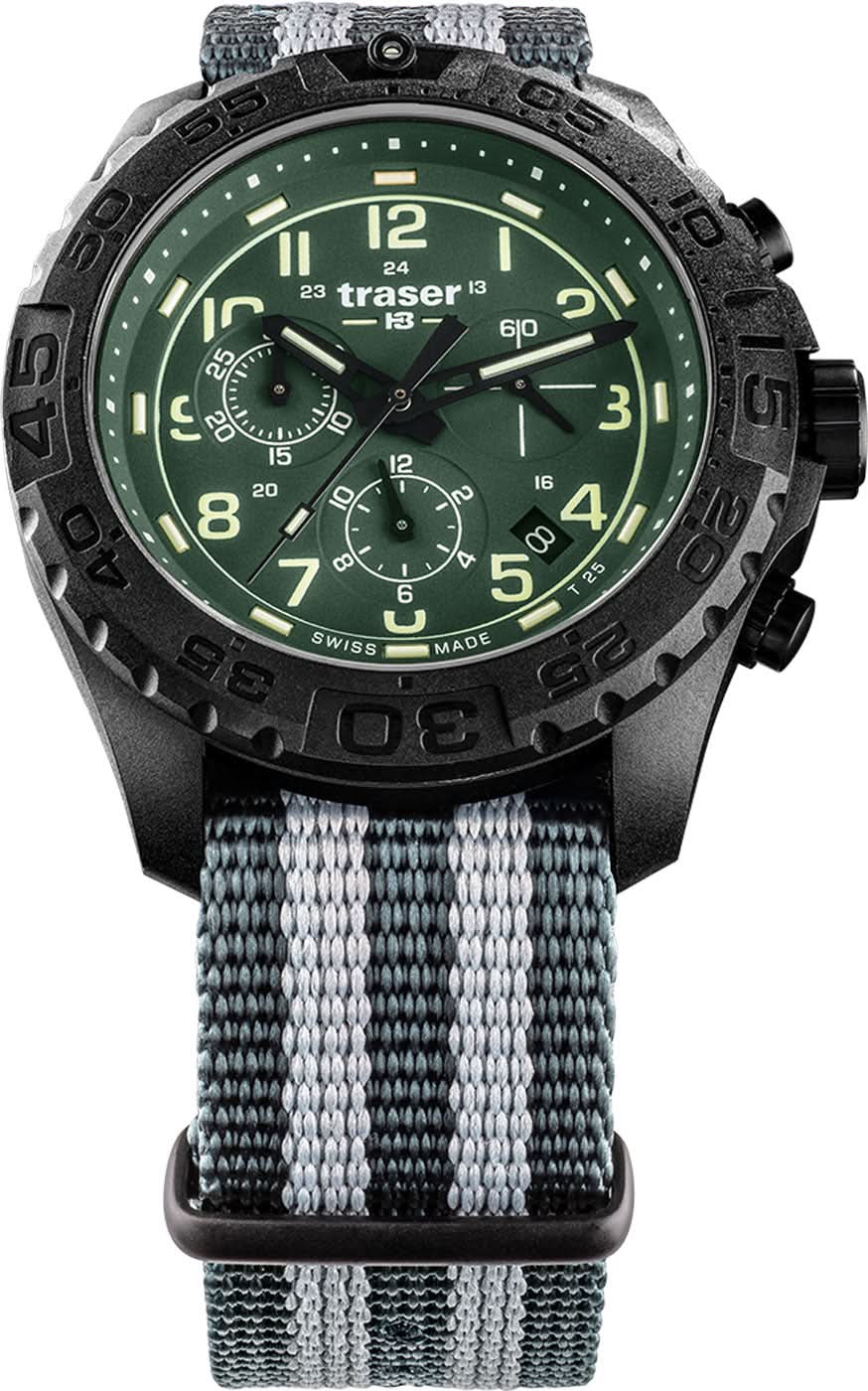 Traser P96 OdP Evolution Chrono 109048 Men's Watch • H3-Trigalight • Swiss Made