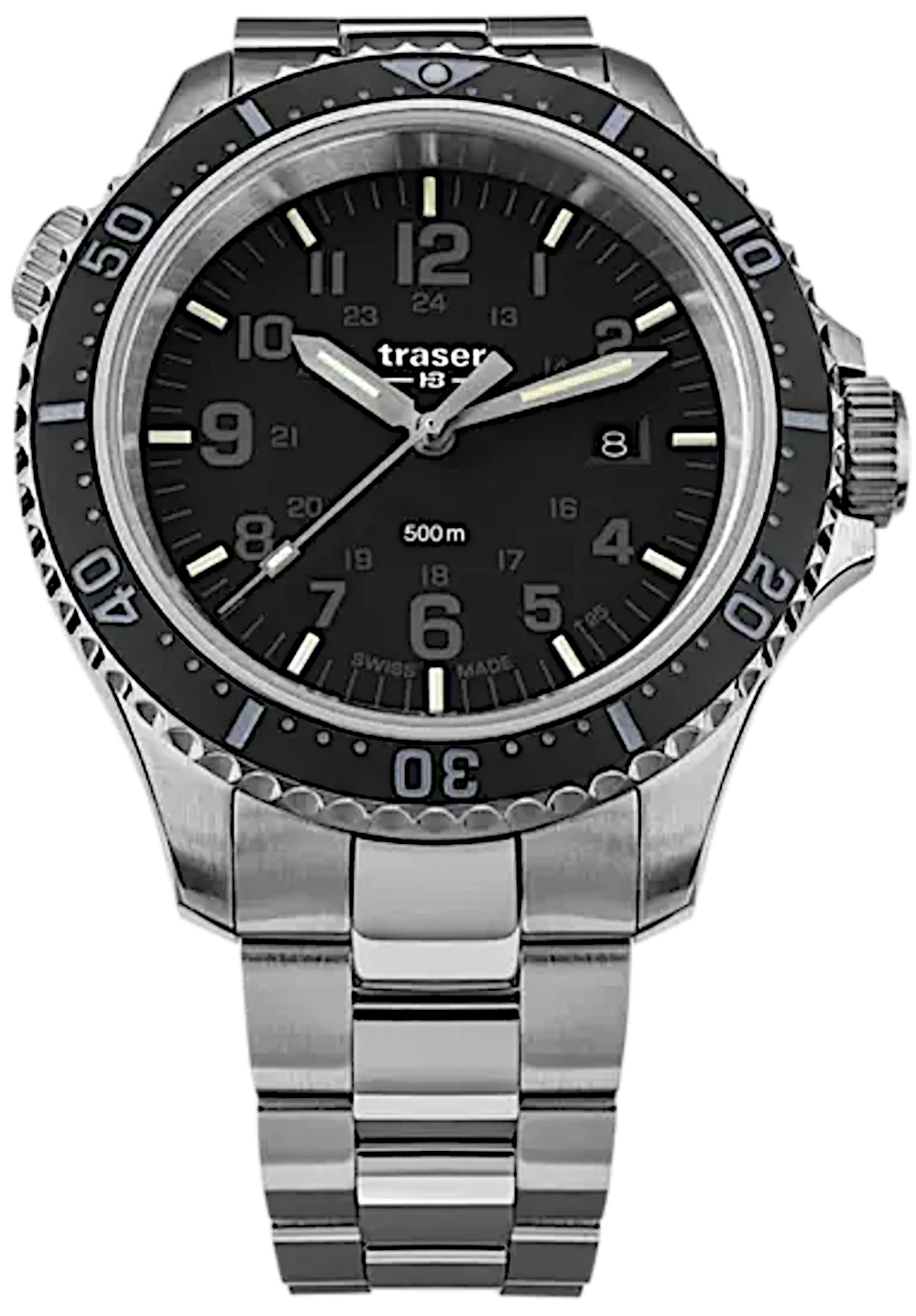 Traser P67 Diver 109376 Men's Watch • Trigalight H3 • 50 ATM Water Resistant