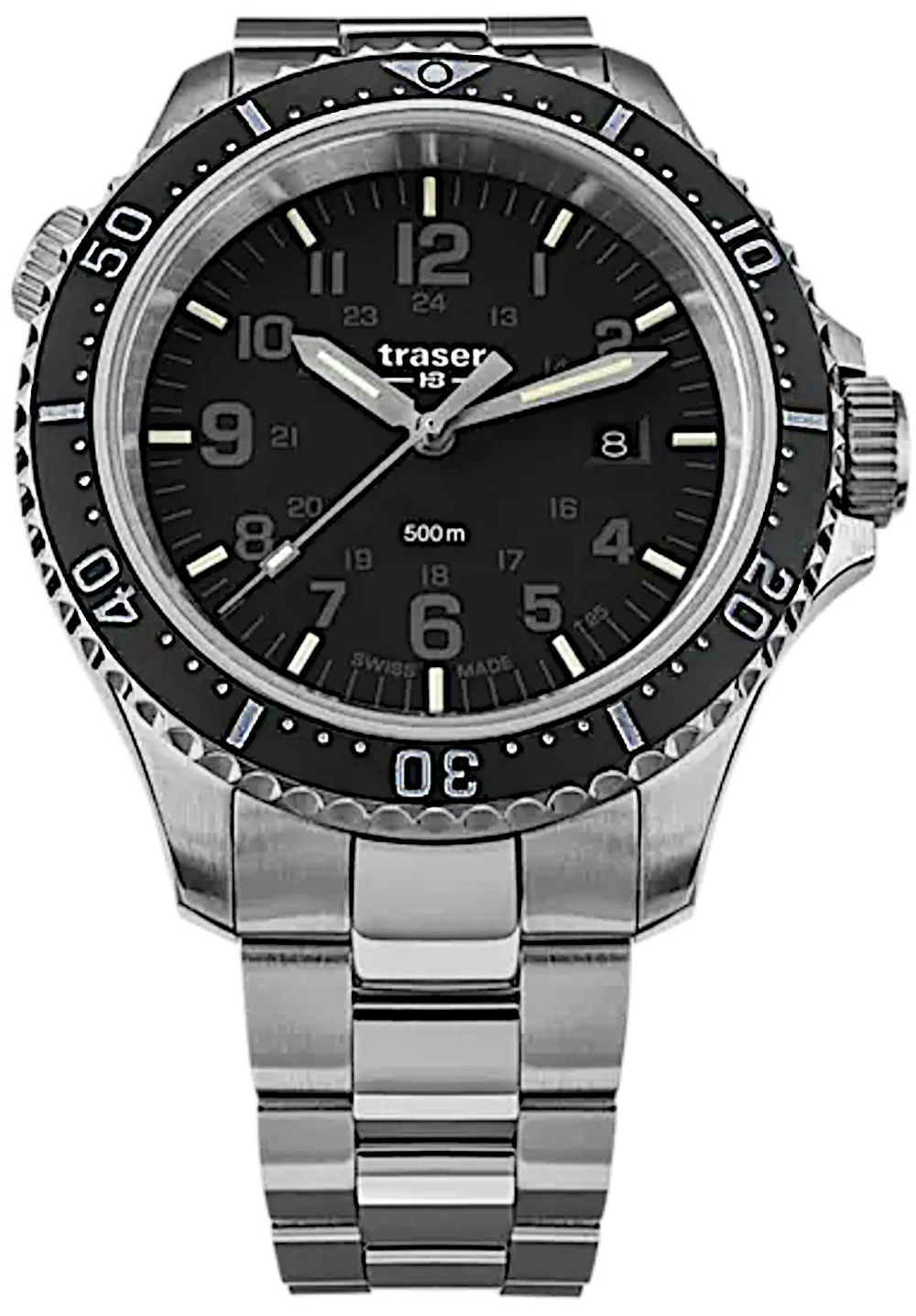 Traser P67 Diver 109376 Men's Watch • Trigalight H3 • 50 ATM Water Resistant