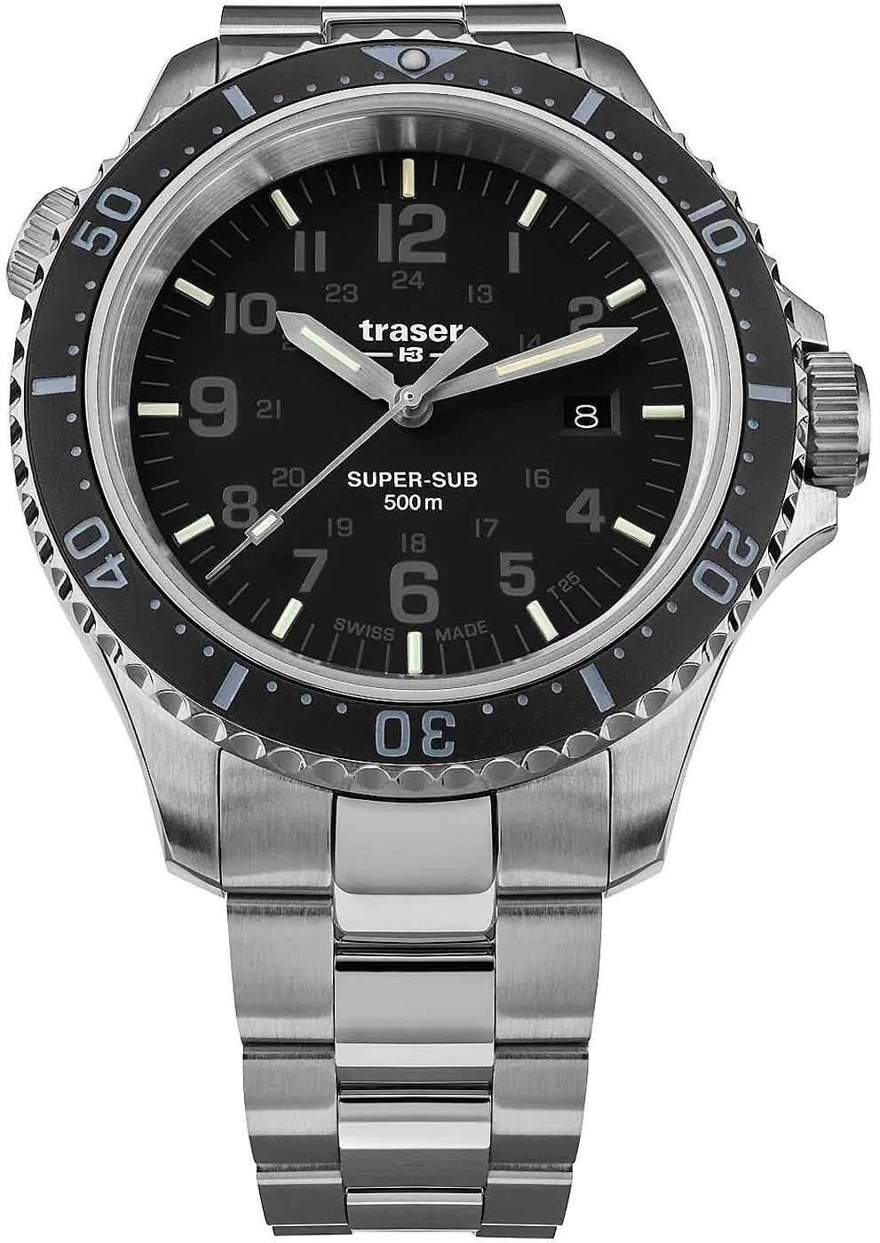 Traser P67 SuperSub 109378 Men's Watch • Trigalight • 50 ATM Water Resistant
