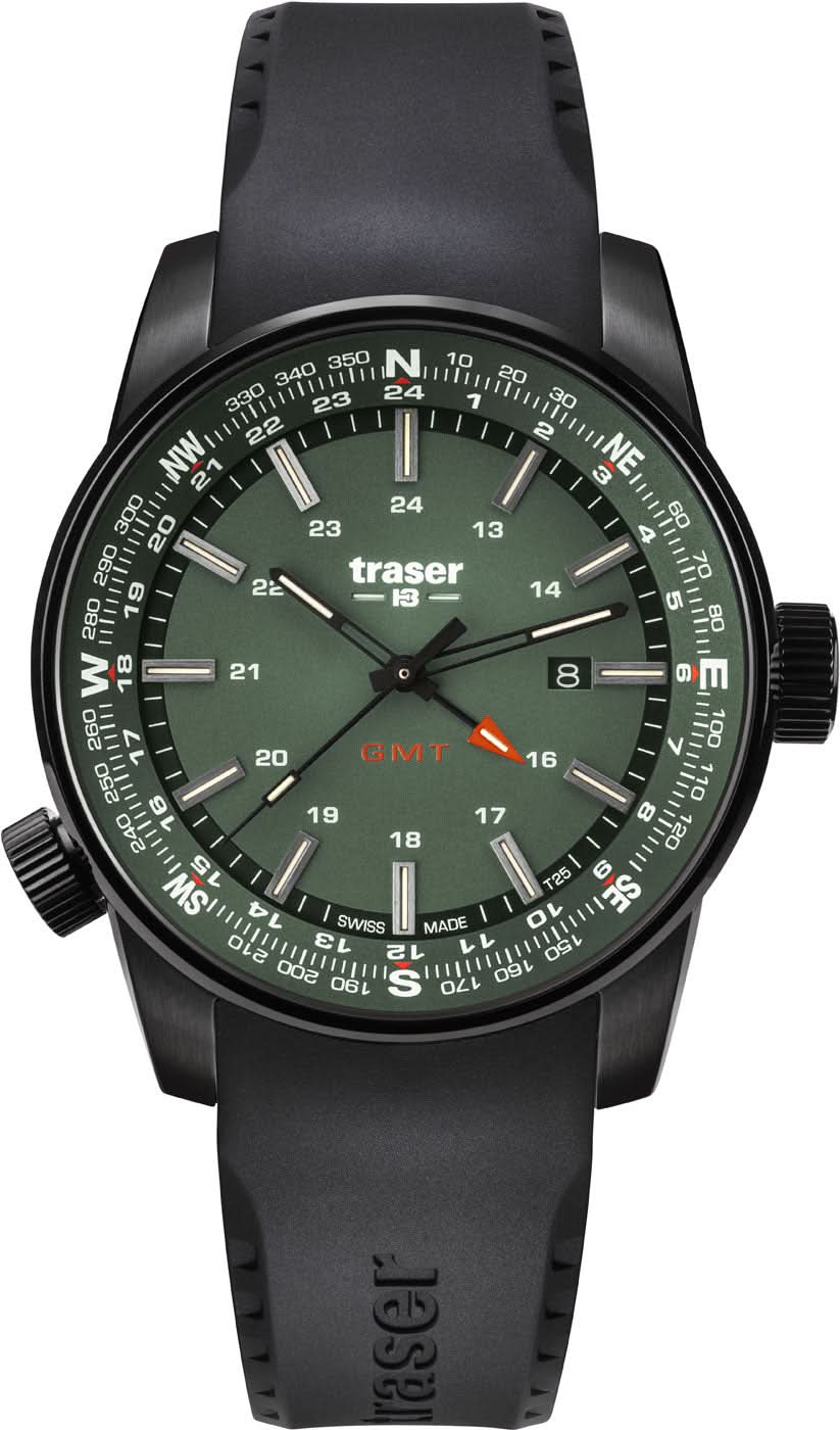 Traser P68 Pathfinder Men's Watch • Trigalight / H3-Tritium Illumination Technology • Swiss Made