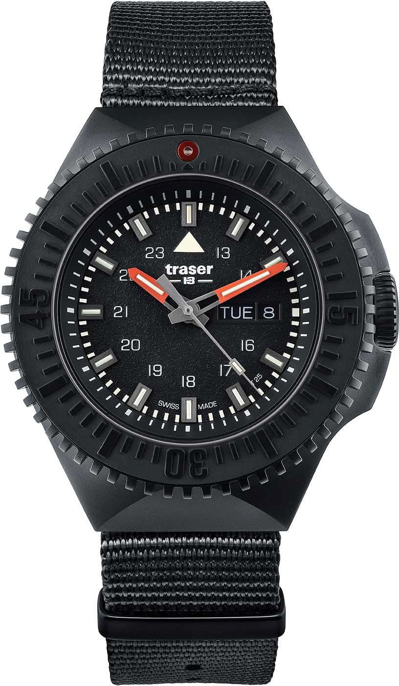 Traser P69 Black Stealth 109854 Men's Watch • H3 Tritium • Swiss Made