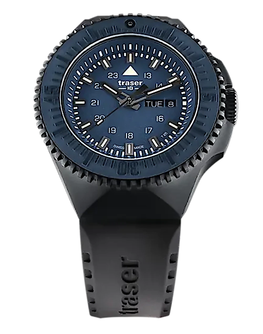 Traser P69 Black Stealth 109857 Men's Watch • Trigalight H3 • Swiss Made