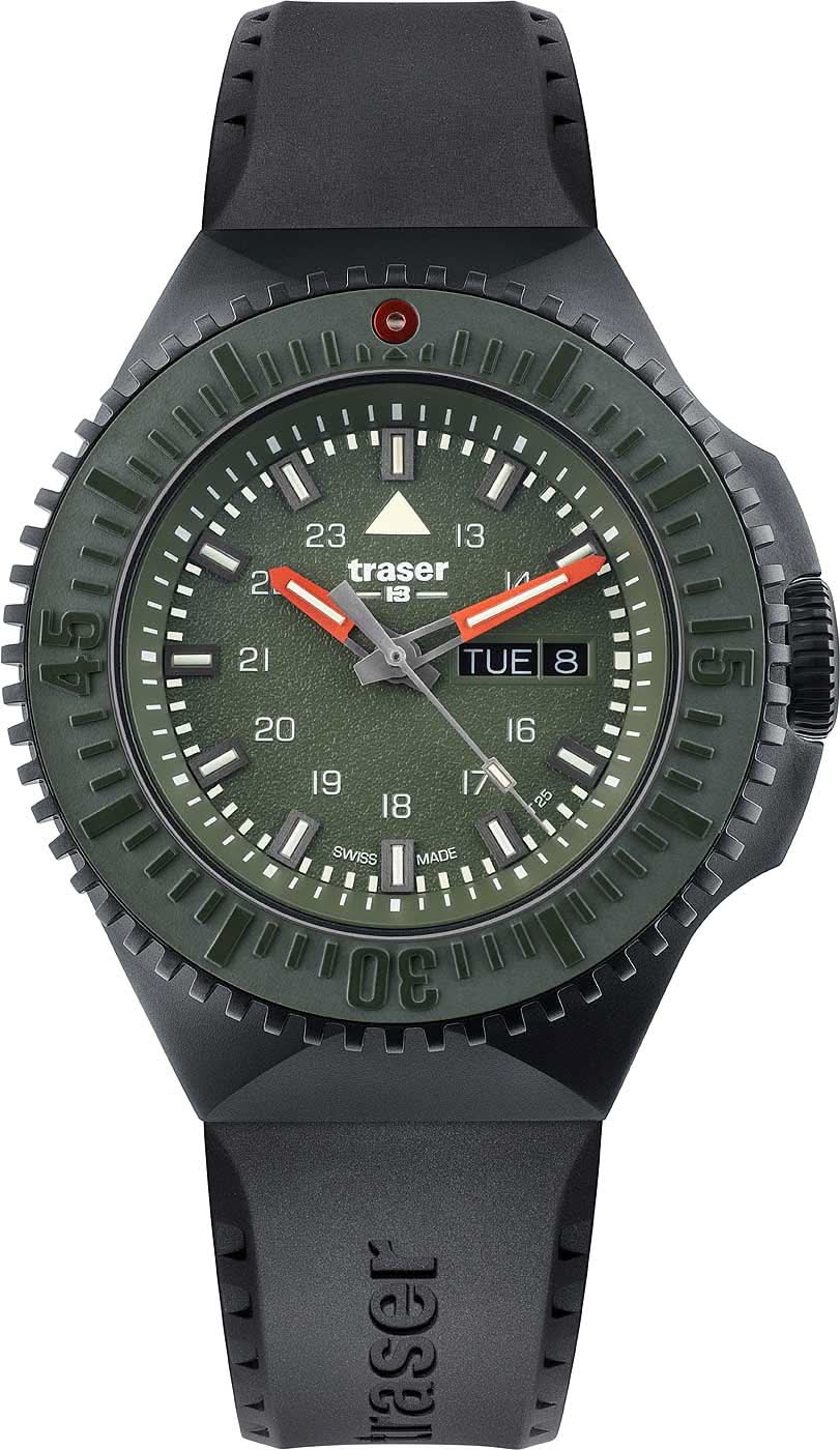 Traser P69 Black Stealth 109859 Men's Watch • Trigalight • Swiss Made