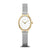 Bering Classic 11020-010 Damenuhr Gold-Silber • Saphirglas • Milanaisearmband