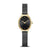 Bering Classic 11020-332 Damenuhr Schwarz/Gold • Saphirglas • Milanaise-Armband, Bild 3