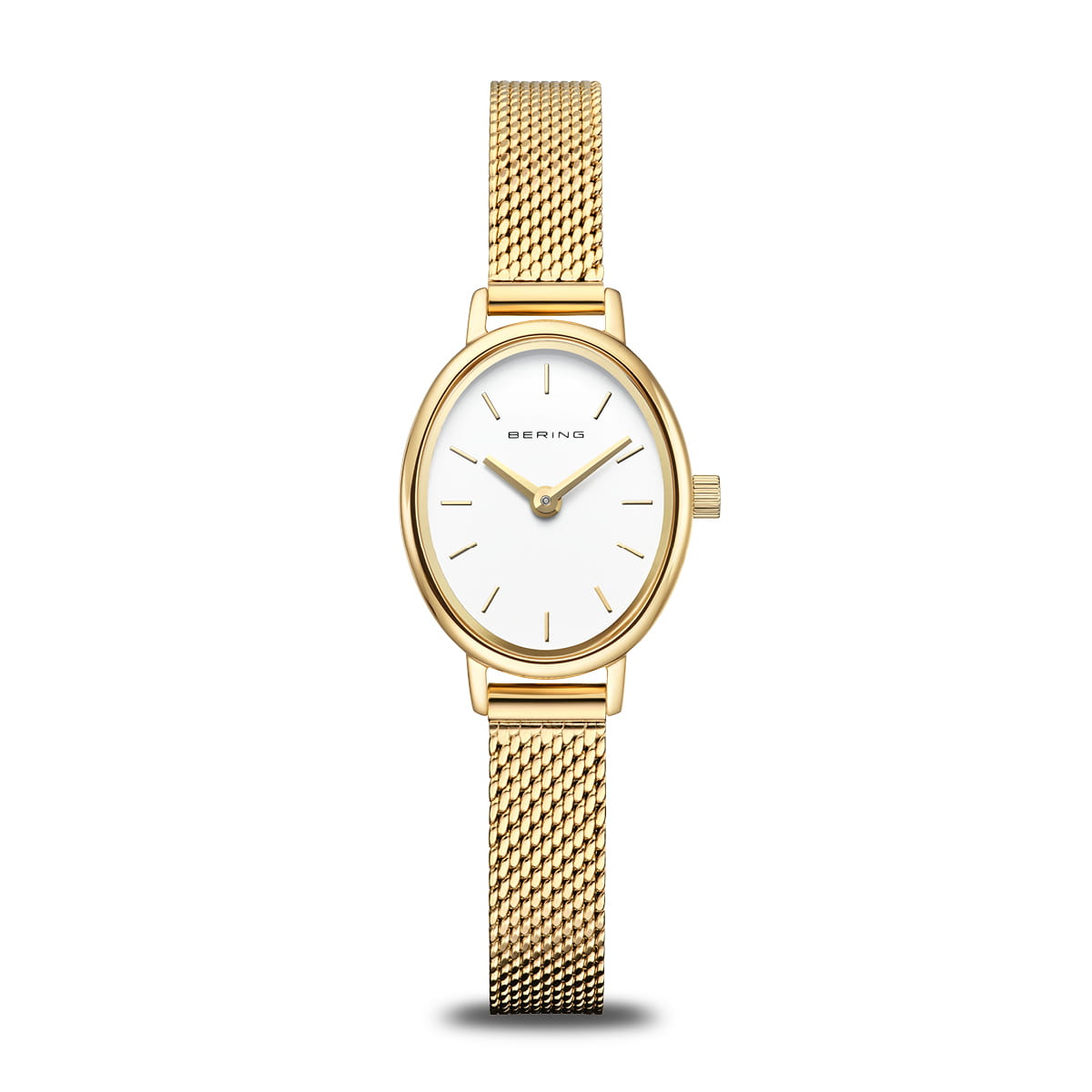 Bering Classic 11020-334 Damenuhr Gold • Saphirglas • Milanaise-Armband