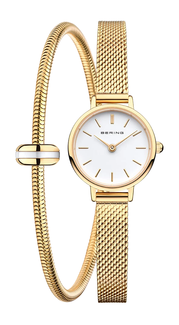 Bering Classic 11022-334 Women's Watch • Scratch-resistant sapphire crystal • Fine Milanese bracelet