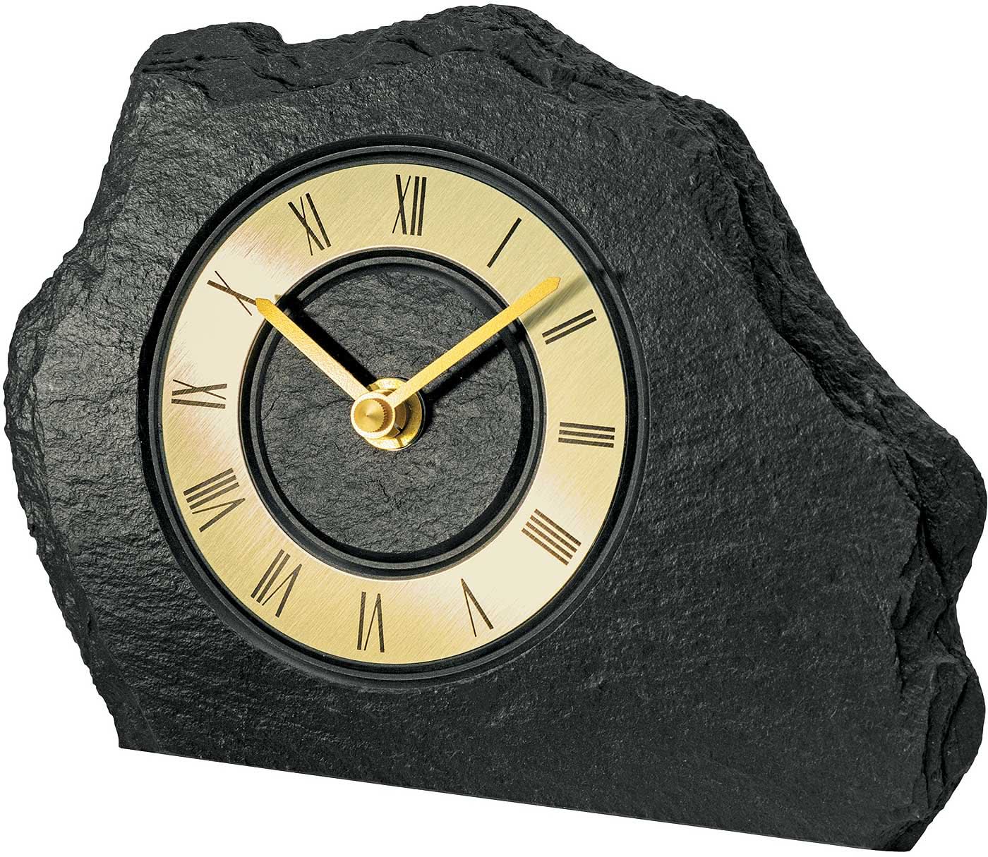 AMS Table Clock 14x20x4 cm Stone • High-quality quartz movement • Made in Germany