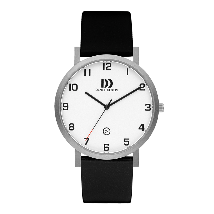 Danish Design Gløbe IQ12Q1107 Rhône Herrenuhr Silber • Titangehäuse • Mineralglas