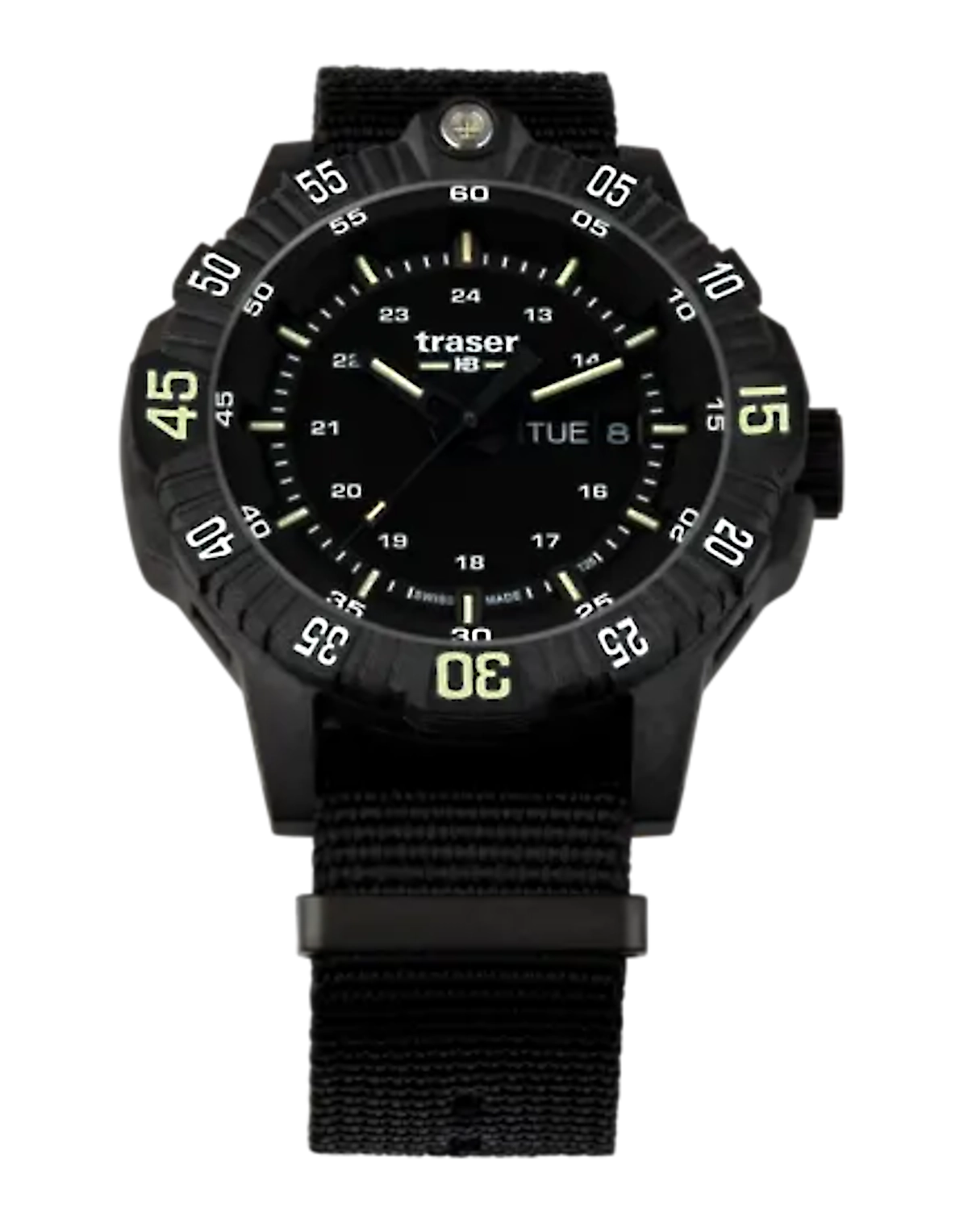 Traser P99 Q Tactical Black 110722 Men's Watch • Trigalight • Swiss Made