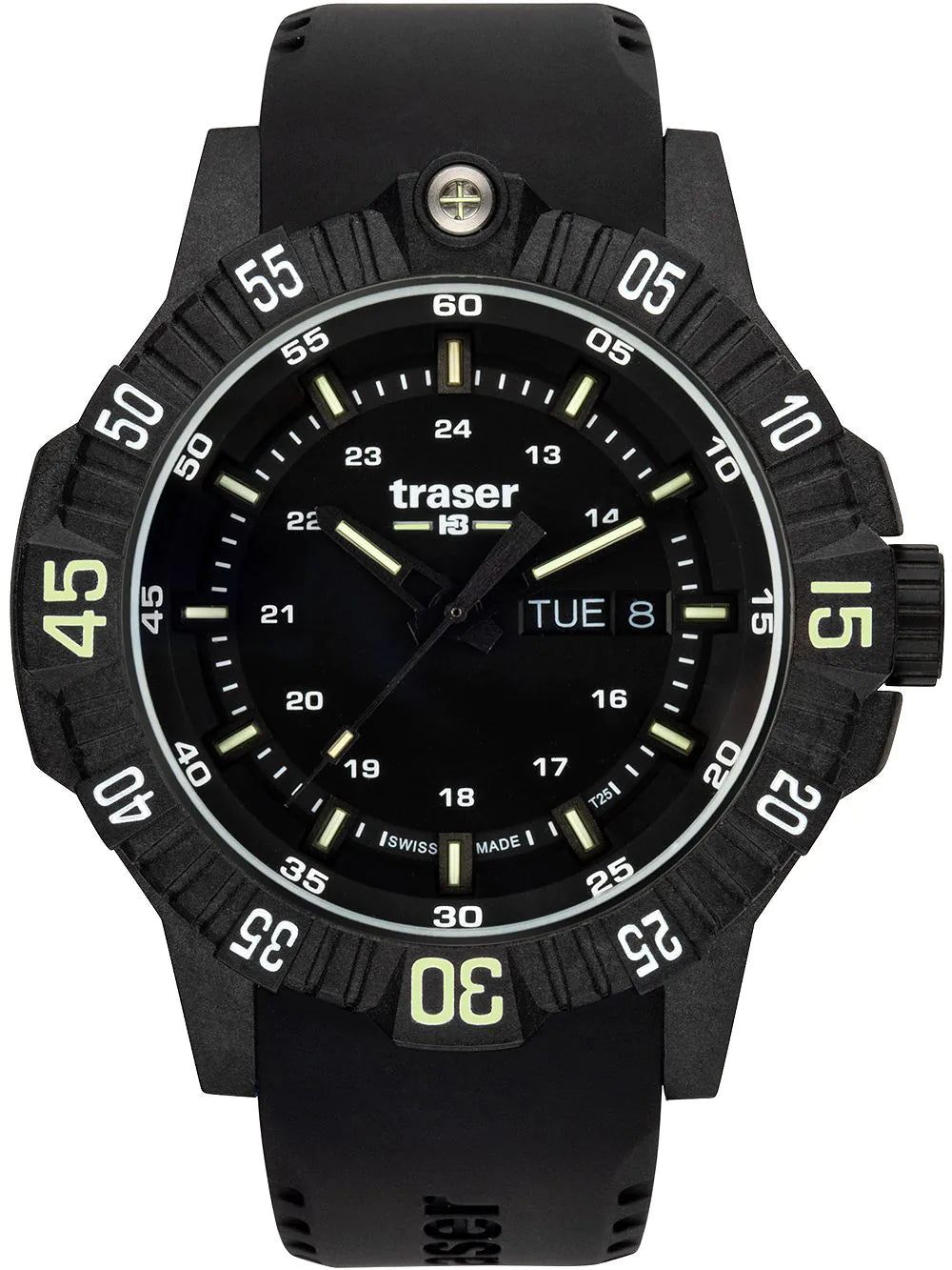 Traser P99 Q Tactical Black 110722 Men's Watch • Trigalight • Swiss Made