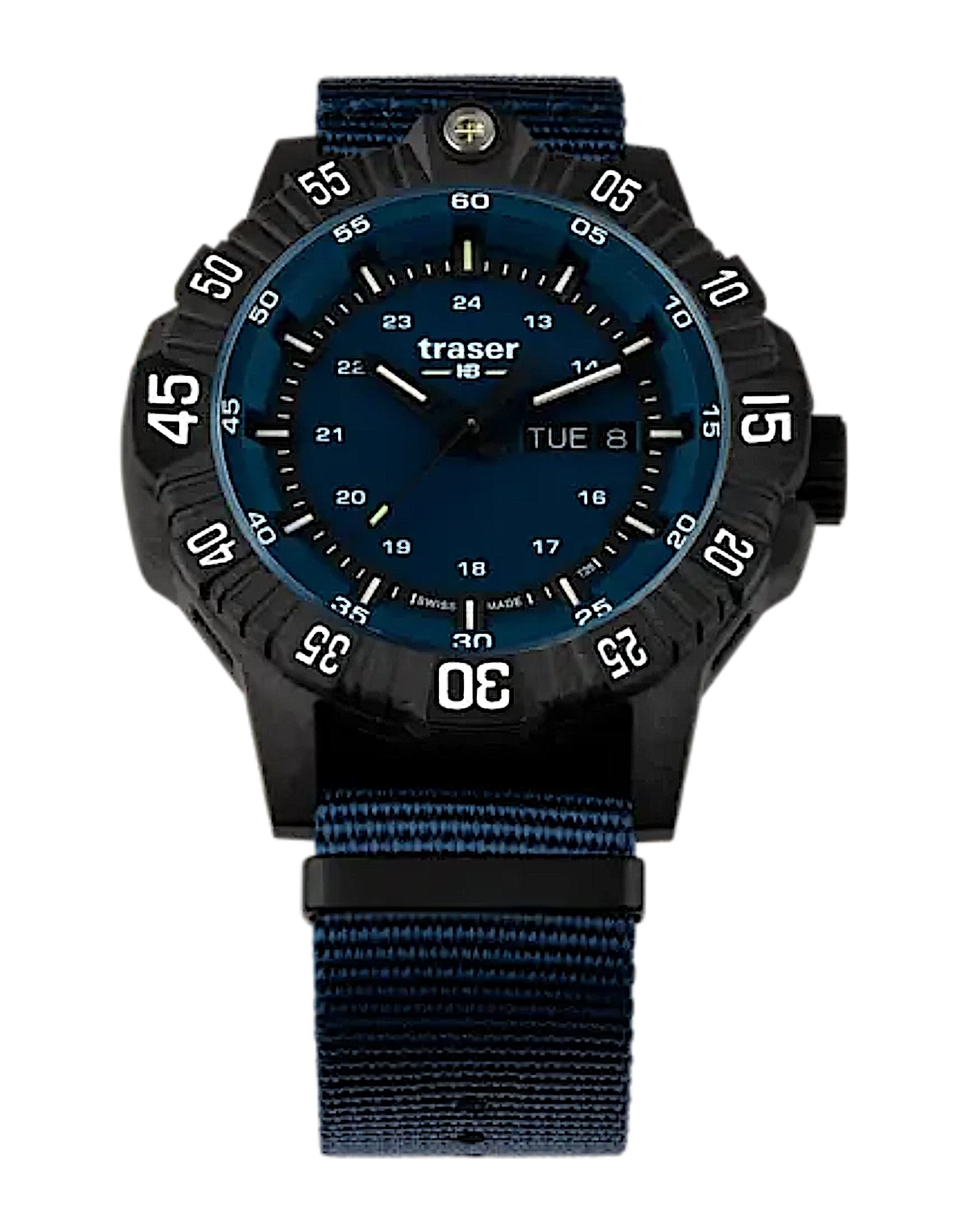 Traser P99 Q Tactical Blue 110724 Men's Watch • trigalight • Sapphire Crystal