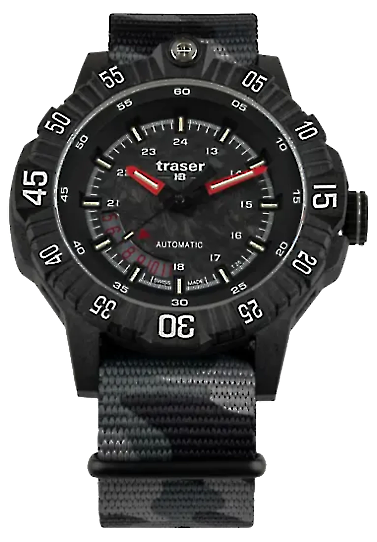 Traser P99 A Tactical Carbon 110960 Men's Watch • Trigalight • Swiss Made