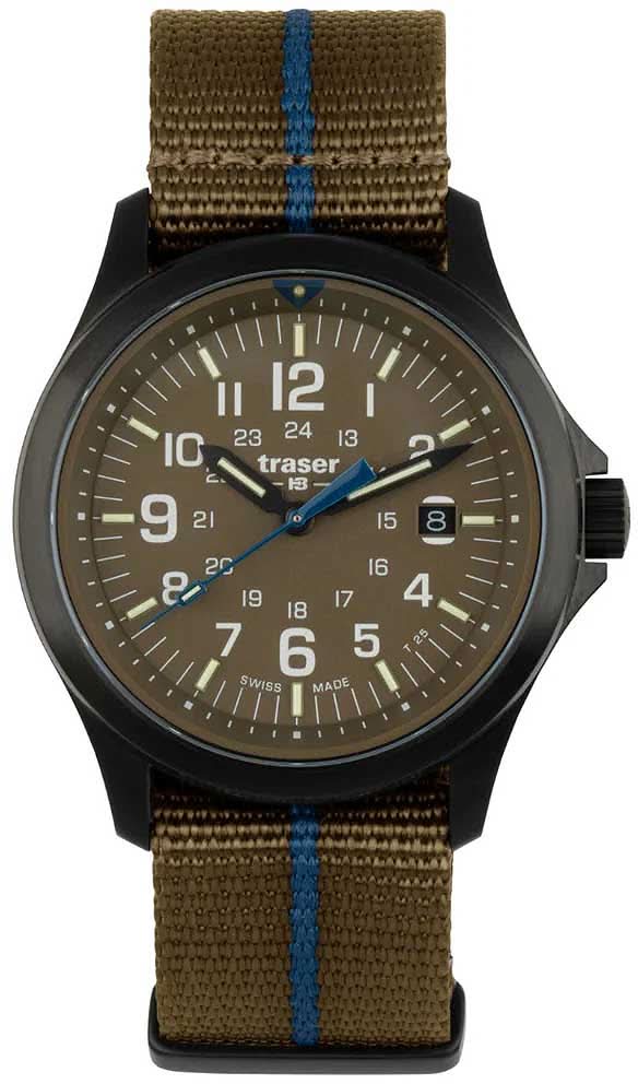 Traser P67 Officer Pro Khaki 111074 Men's Watch • H3 Tritium Illumination Technology • Sapphire Crystal