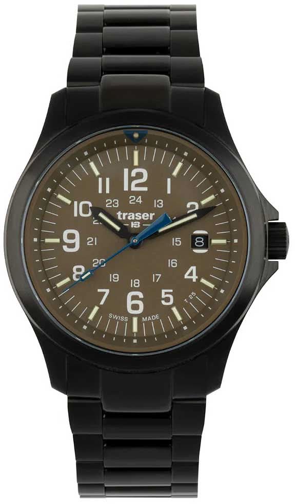 Traser P67 Officer Pro Khaki 111076 Men's Watch • Trigalight Illumination Technology • Swiss Made