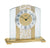 AMS Table Clock 20x20x6 cm Metal & Glass • Modern Design • Precise Quartz Movement