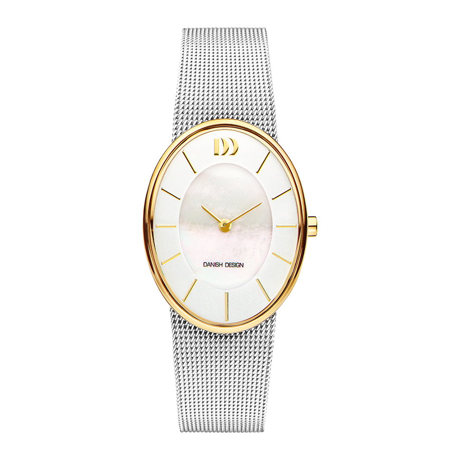 Danish Design Rømø IV65Q1168 Damen Armbanduhr Perlmutt • Mineralglas • Milanaise-Armband