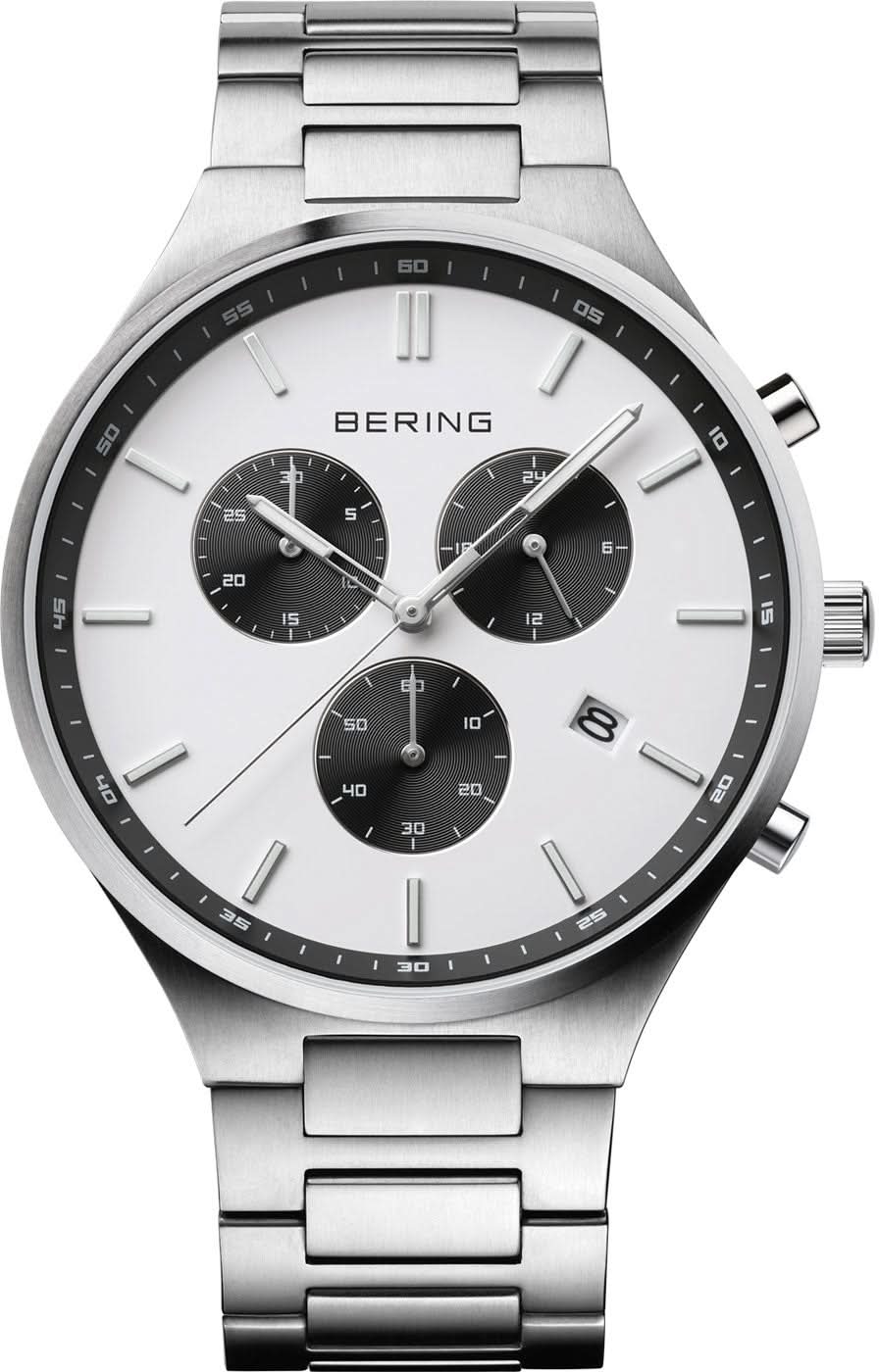 Bering Titanium 11743-704 Men's Watch • Scratch-Resistant Sapphire Crystal • Ultra-Light Titanium