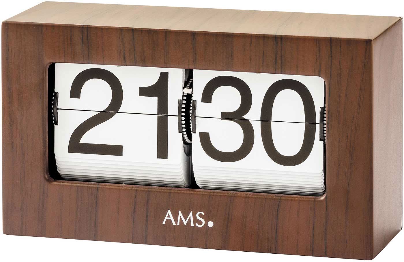 AMS Table Clock 12x21x7 cm Metal • Modern Design • Precise Quartz Movement