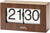 AMS Table Clock 12x21x7 cm Metal • Modern Design • Precise Quartz Movement